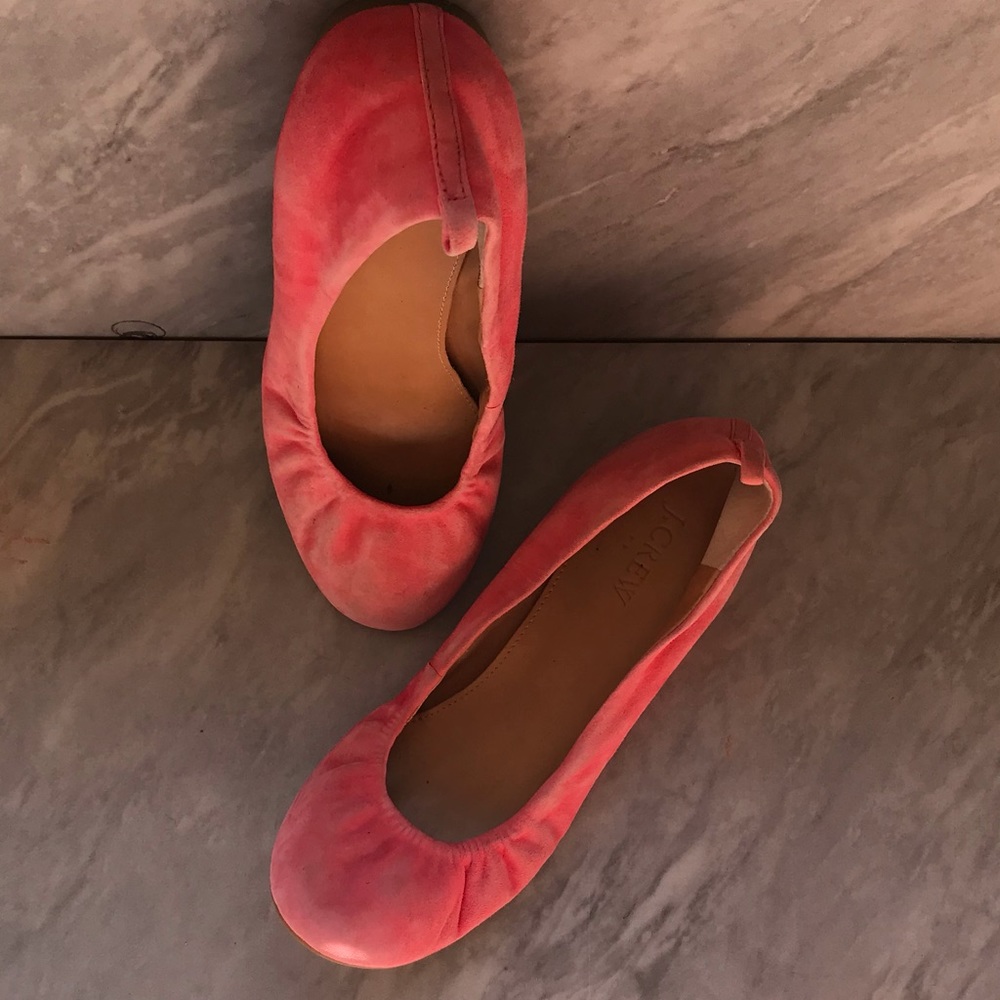J. Crew Bright pink Ballet Flats